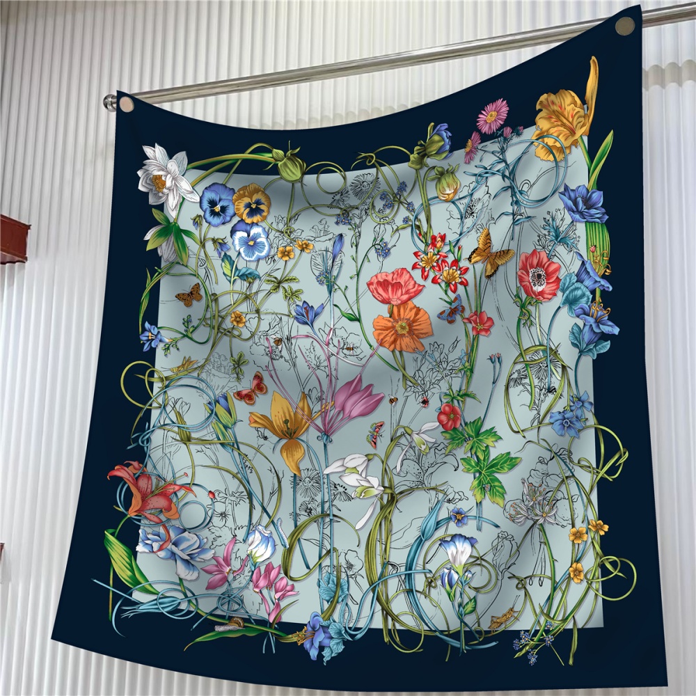 Silk Scarf Women Floral Printe - Face Scarf Mask recensione e prezzo